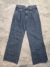 Free People We The Free Adjustable Waist Wide Leg Womens Jeans Sz 28
