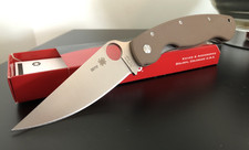 Spyderco MILITARY Holy Grail #001 Collector Club Knife Brown Sprint C36GPBNXHP