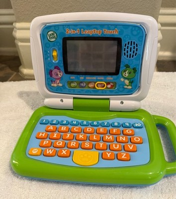 Leap Frog 2-in-1 LeapTop Touch Screen Green Educational Toy For Kids