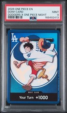2026 ONE PIECE PROMOS DODGERS X ONE PIECE NIGHT DON!! CARD PSA 9