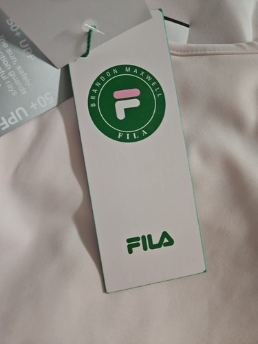 Fila Women`s Brandon Maxwell 2-Piece Tennis Polo Tank ( Sugar Swizzle/Bl ) Large - Picture 9 of 15