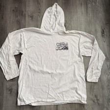 Vintage Oceano Dunes Fall Sand Nationals Hooded Shirt Mens 2XL White Alore 1996