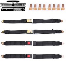 248 Pack Universal Truck Car Lap Seat Belts 2 Point Adjustable Single Seat Lap 248 Pack Universal Truck Car Lap Seat Belts 2 Point Adjustable Single Seat Lap