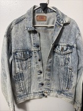 Vintage Levi’s Acid Wash Denim Jacket USA Made Trucker Jean Jacket M