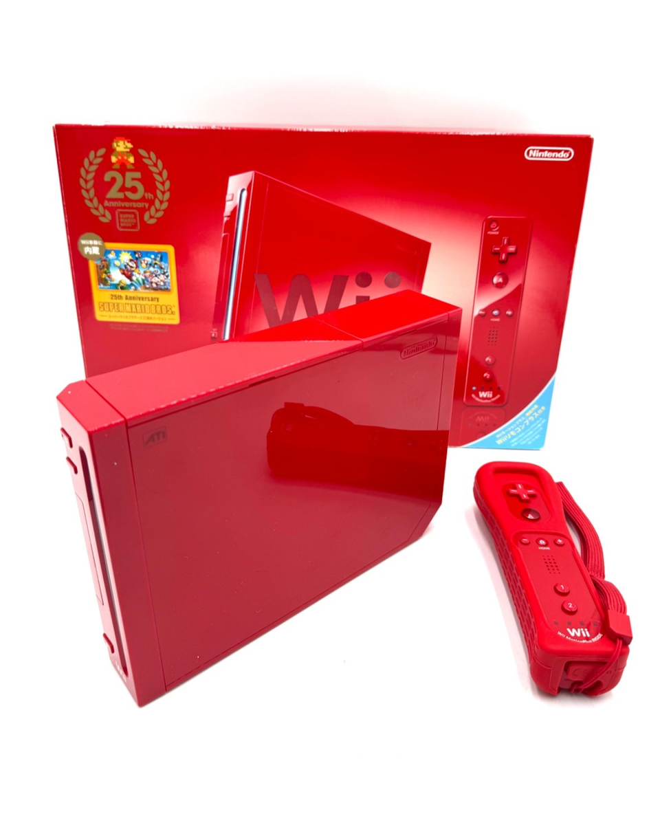 Nintendo Wii New Super Mario Bros. Pack Red Console (RCLSRAAK) for