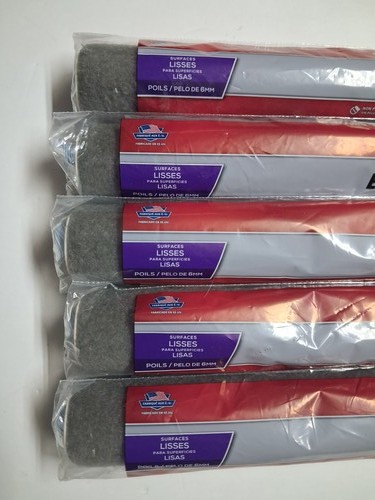 Wooster Epoxy Glide 18" 1/4" Nap Paint Roller Covers Shed-Resistant 5-Pack