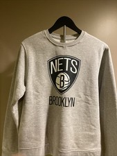 Fanatics Men's Heathered Gray Brooklyn Nets Primary Logo Sweatshirt