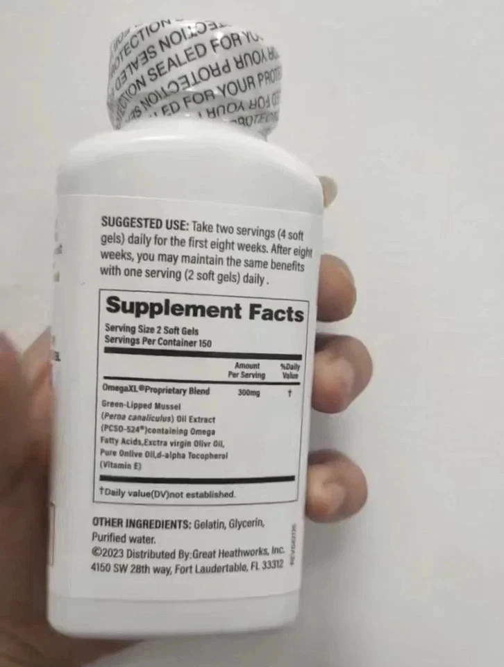 Omega XL Joint & Muscle Support – 300 Softgels Each – Pack of 6 – 1800 Total - Image 2 of 3