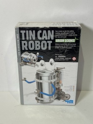 Tin Can Robot Kit By Toysmith Green Science Upcycle Education New factory sealed