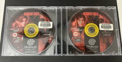 Resident Evil 2 Sega Dreamcast PAL Disc 1 & 2 Both Discs UNTESTED Capcom