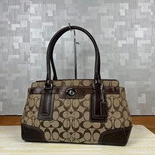 Borsa Coach Mini Boston chiusura girevole firma 13a