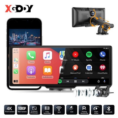 Upgraded 10.26'' Wireless Carplay Screen & Android Auto 4K Dash Cam Nav WIFI&APP