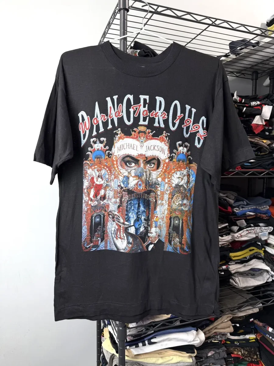 Dangerous World Tour 1992 Shirt Michael Jackson Vintage Fan Tee | eBay