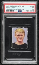 1965 Die Fussball-Saison Stamps Sepp Maier (Josef on Card) #227 Rookie RC 0v5c. rookie card picture