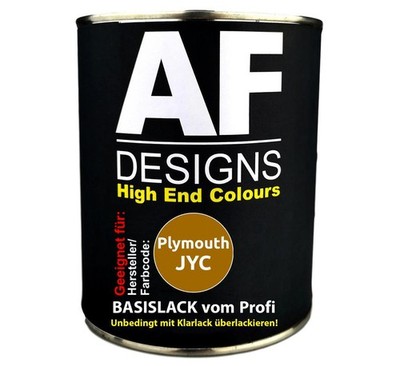 250ML Autolack für Plymouth JYC Bright Amber Perl Basislack spritzfertig