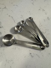 All-Clad Stainless Steel 4 Piece Measuring Spoon Set Stainless Steel New