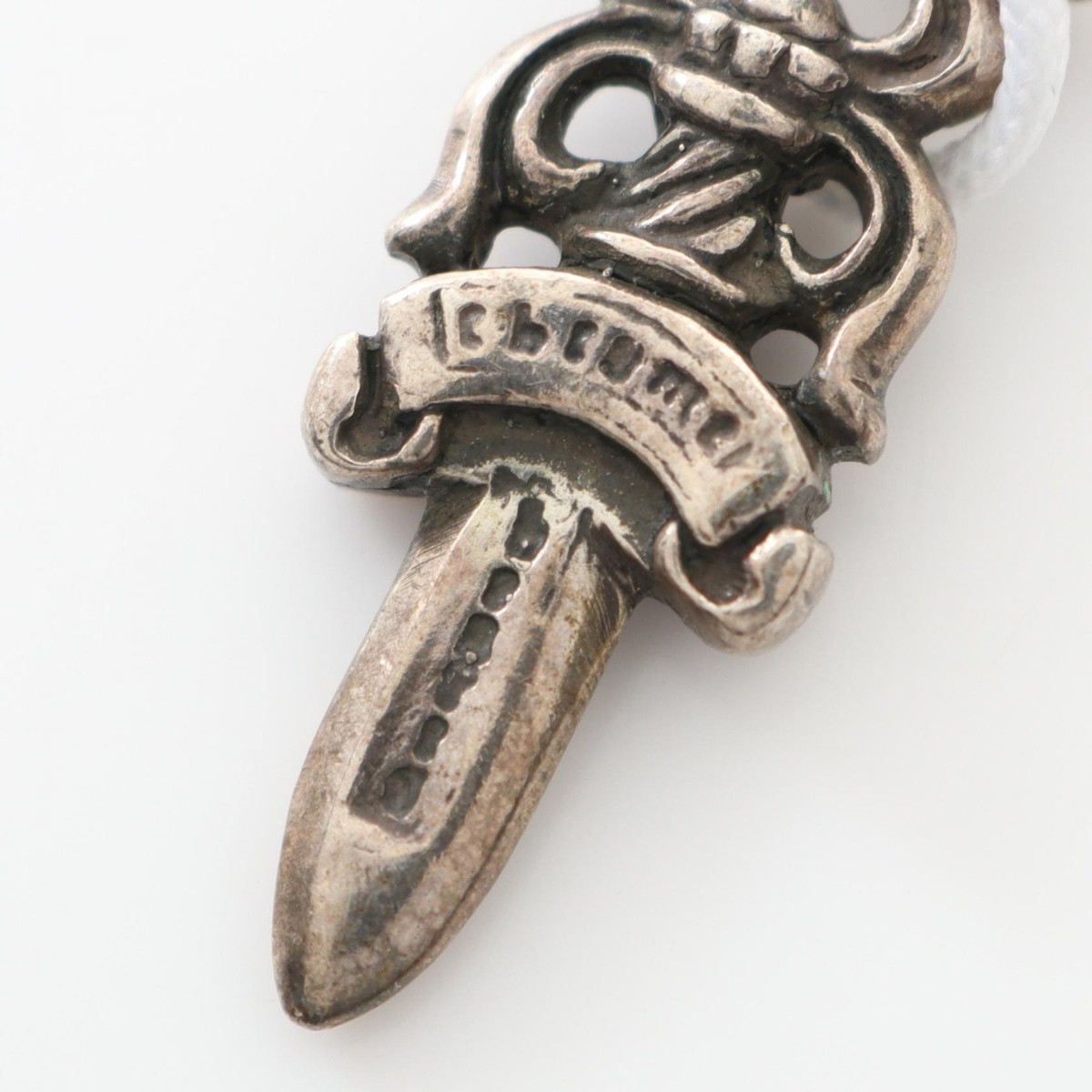 CHROME HEARTS Dagger Necklace 44cm Silver925 Pendant Used