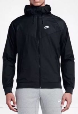 Nike MEN'S Sportswear Windrunner Black White Running Jacket