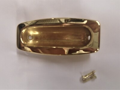 Baldwin Solid Forged Polished Brass Sliding Door Flush Pull Colonial 0485-03