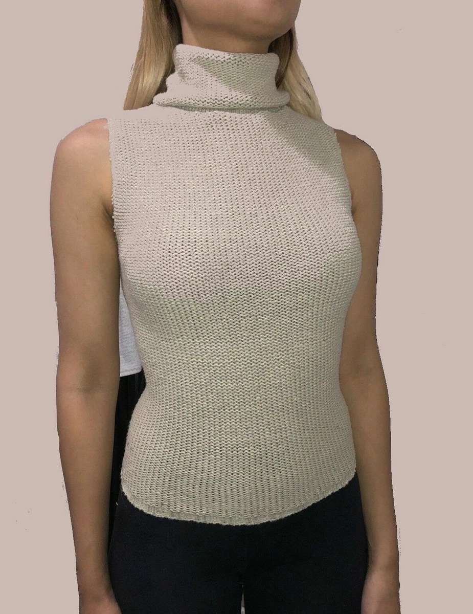 Beige shop turtleneck top