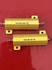 resistor 1ohm 0.5 ohm 1%(2 pcs together)TMC 50w