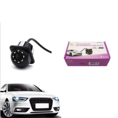 Telecamera Di Retromarcia Per Auto CCD HD Con 8 LED - Impermeabile IP68, 12V