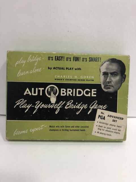 Vintage Charles Goren Auto Bridge 1950s Play Yourself Bridge PGA Complete