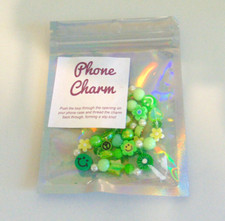 Phone Charms 1 Pack Beaded Green Apple Colorful 90's Y2k Lanyard NIP