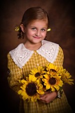 Vintage styling PatPat Yellow Plaid Girls Dress Size 4-5