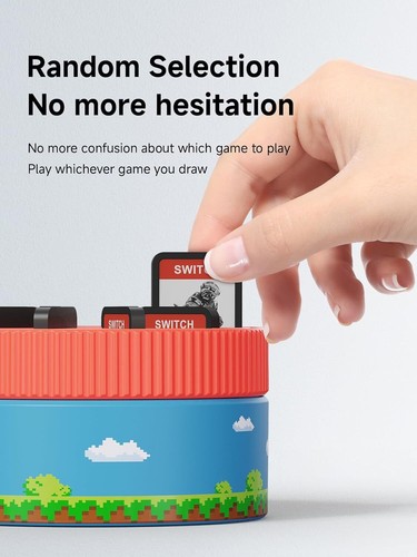 Game Storage Case for Switch, PS Vita, Rotating Game Card Box with 10 Card Slots - Picture 2 of 36