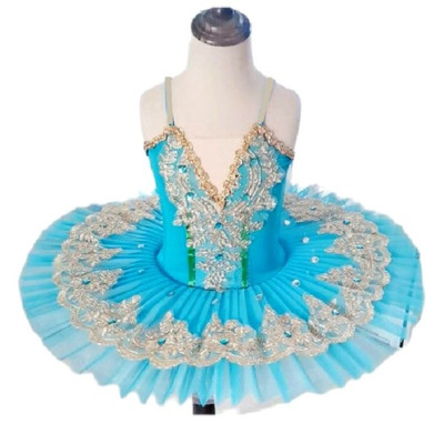 Girls Ballet Tutu Skirt Dress Professional Swan Pancake Tutu Girls Dance Costume