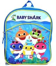 Baby Shark Backpack,  5 Baby Shark Small Backpack School Backpack 11" New