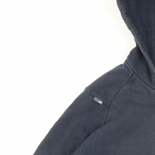 Adidas Unisex Blue Full Zip Hoodie 2XS - Picture 5 of 12