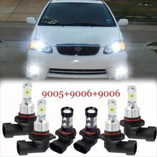 Para For Toyota Corolla 2005 2006 2007 2008 Faro Led Altobajo Luz Antiniebla