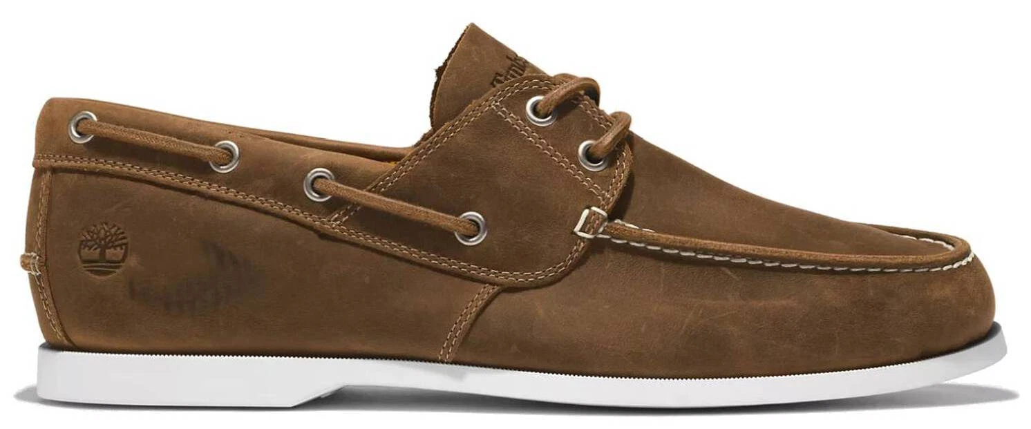 Timberland Cedar Bay 2 Eye Boat Shoe scarpa da uomo slipper pelle NUOVO