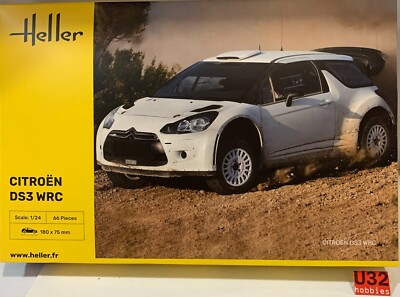 Maquette voiture : Kit complet : Citroën DS3 WRC'12 - Heller - Rue des Maquettes