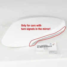 Genuine OEM Hyundai Accent Mirror Cover Left Side 2011-17 WHITE 87616-1R020APGU