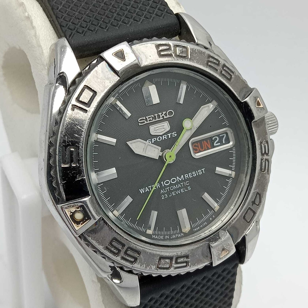 SEIKO セイコー5 SPORTS 7S36-00Y0 ファイブスポーツ Seiko 5 Sports 7S36-00Y0 Automatic Day/Date Vintage Men's