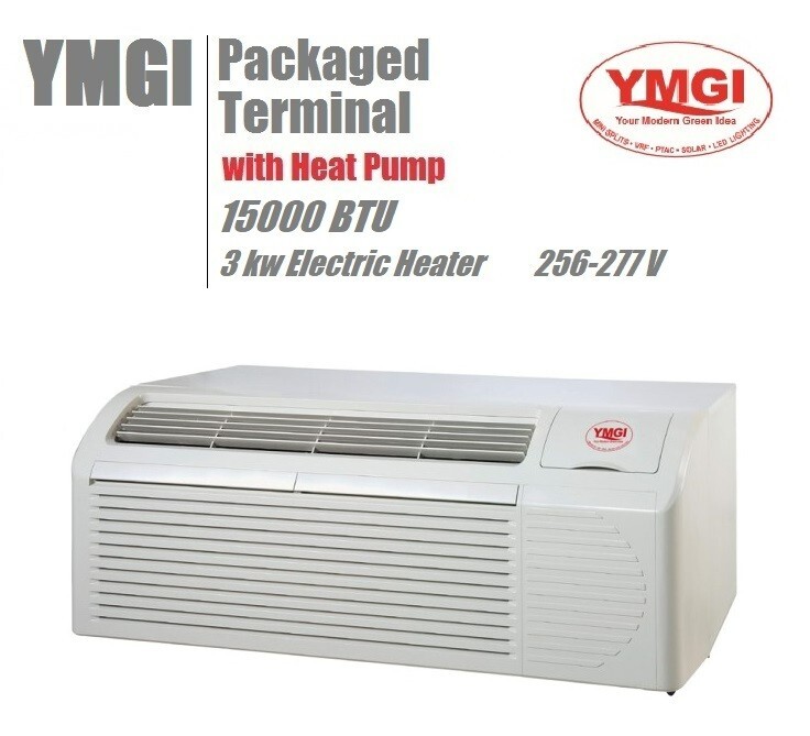 YMGI Packaged Terminal 15000 BTU Heat Pump AC Heating 3 KW Heater 265-277V  | eBay