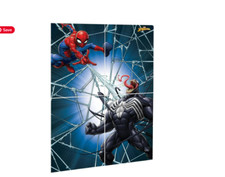 Spiderman Webbed Birthday Party Wall Decorations Scene Setter Back Drop