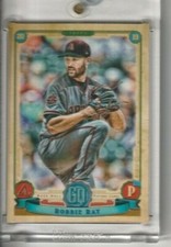 Robbie Ray - 2019 Topps Gypsy Queen Blank Back 1/1 Topps Vault COA Diamondbacks 