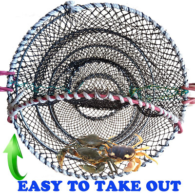 AncBace CRAB TRAP FISHING TRAPS LINE Net FISHING ACCESSORIES LOBSTER SHRIMP CAGE
