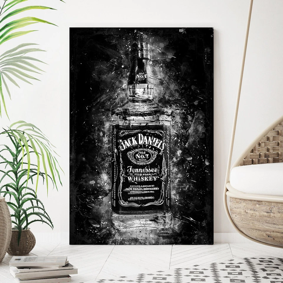 ACRYLGLAS BILD WANDBILD JACK DANIELS ABSTRAKT KUNSTDRUCK DEKO BILDER POSTER BAR - Bild 2 von 4