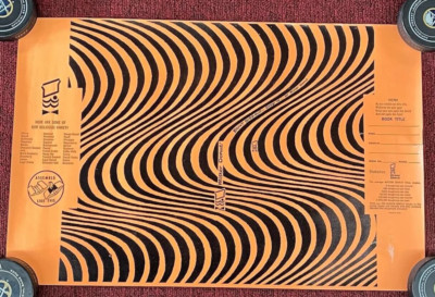 BEYOND RARE NOS New Old Stock Vintage Buffalo NY Mister Donut Book Cover Orange