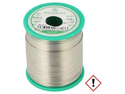 ECO5(SNAG0,3CU0.7) FLUX B2.1 0,8 250G Lötdraht Sn99Ag0,3Cu0,7 0,8mm 0,25kg bleif