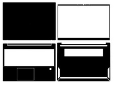 Carbon Vinyl Laptop Sticker Skin Decal Guard for HP Pavilion 15-EG3060TU