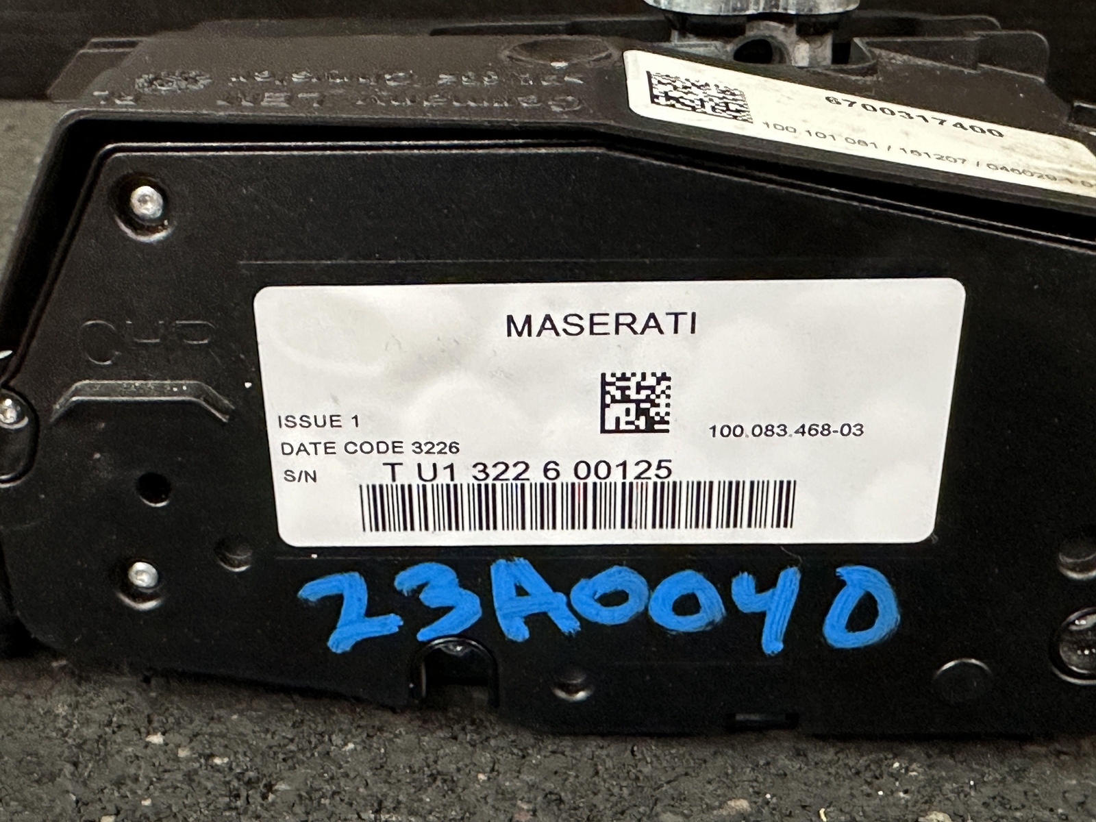 14-17 MASERATI GHIBLI CONSOLE MOUNTED ELECTRONIC TRANSMISSION SHIFTER 6700317400