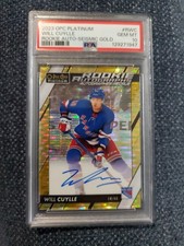 2023-24 O-Pee-Chee Platinum Rookie Seismic Gold 22/25 Will Cuylle PSA 10 Auto RC