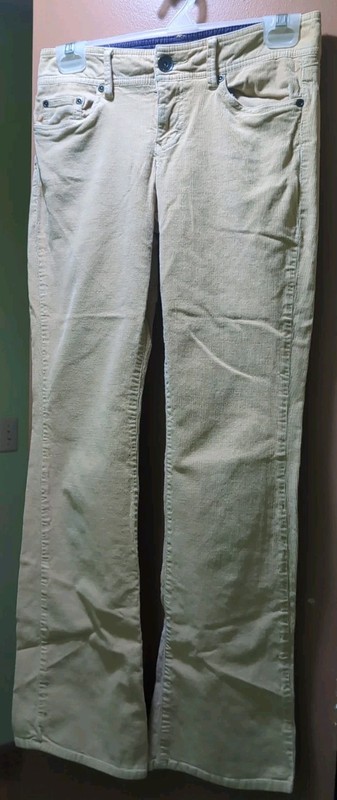 Vintage - Tommy Hilfiger: Khaki, Thin Corduroy, Bootleg, 5 Pocket Pants, Size 0