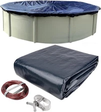 18’ ft. Round Pool Winter Cover for Above Ground Pools – 8-Year , Cold and UV...